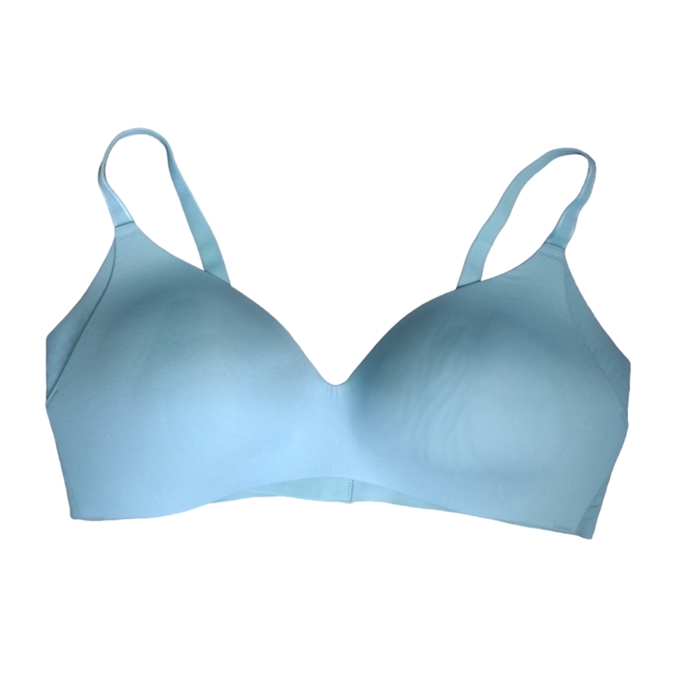Knix Contuer Women's Bra Aqua Blue Wireless Size 5 (38C,‎ 38D, 40C)